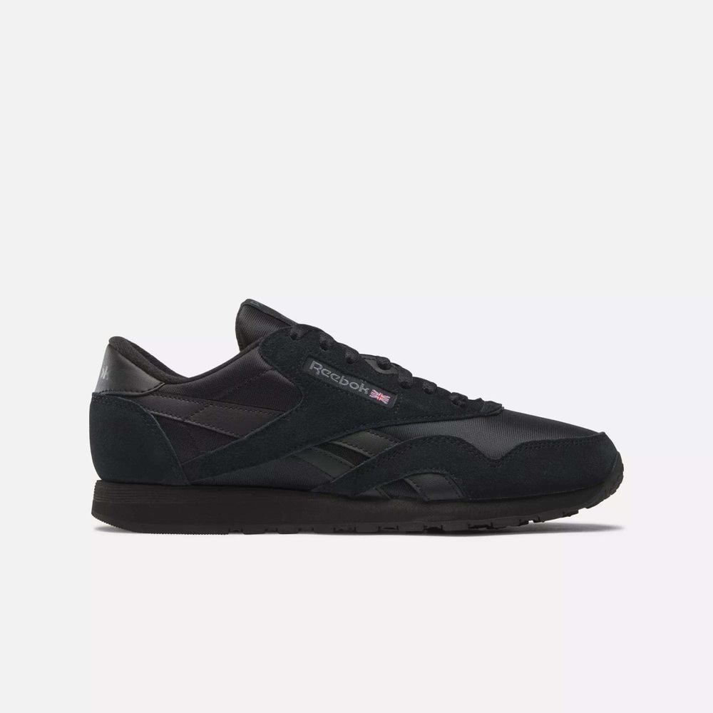 Reebok Classic Nylon All Black Womens 8 Shoes Sneakers